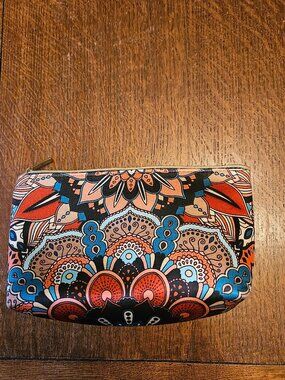 Chula Moda Latina Boho Zippered Makeup bag. 9" x 5"